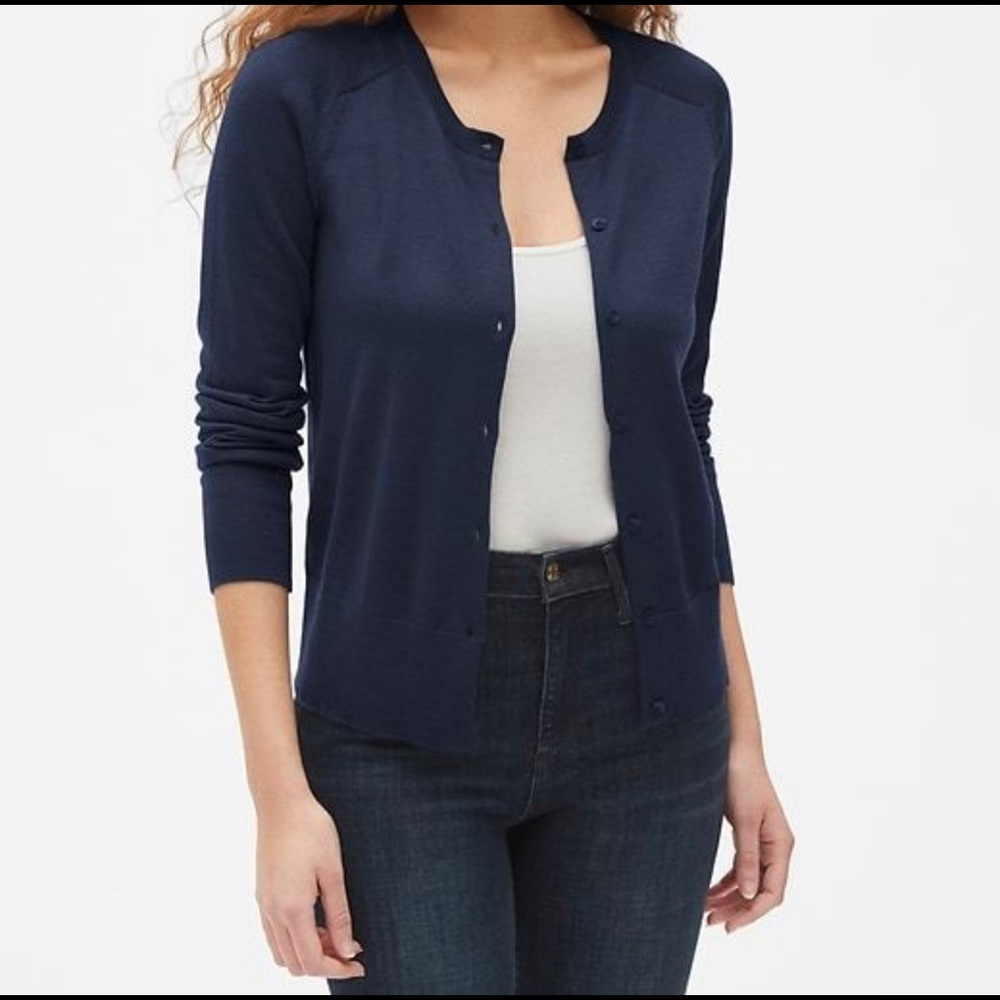 Navy blue cardigan
